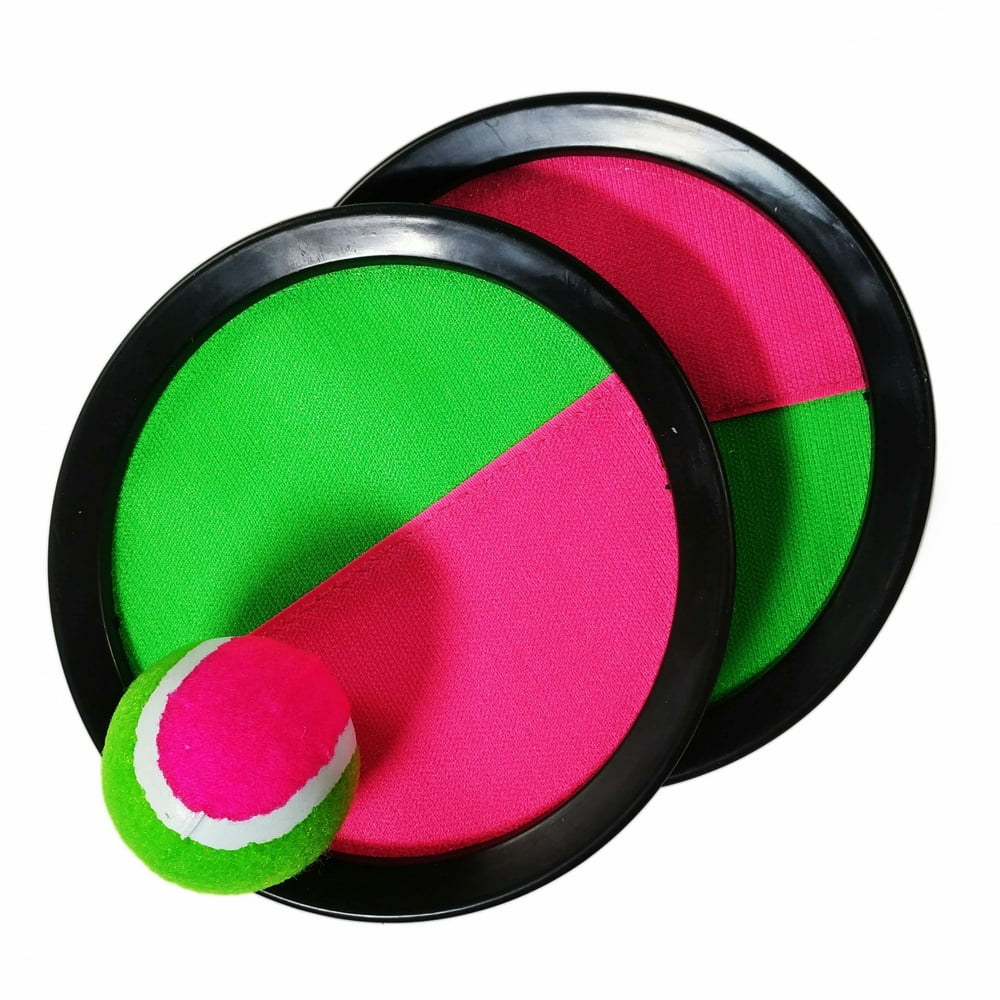 TychoTyke Kids Toss Catch Ball Sticky Paddle Game Set (2 Colors)