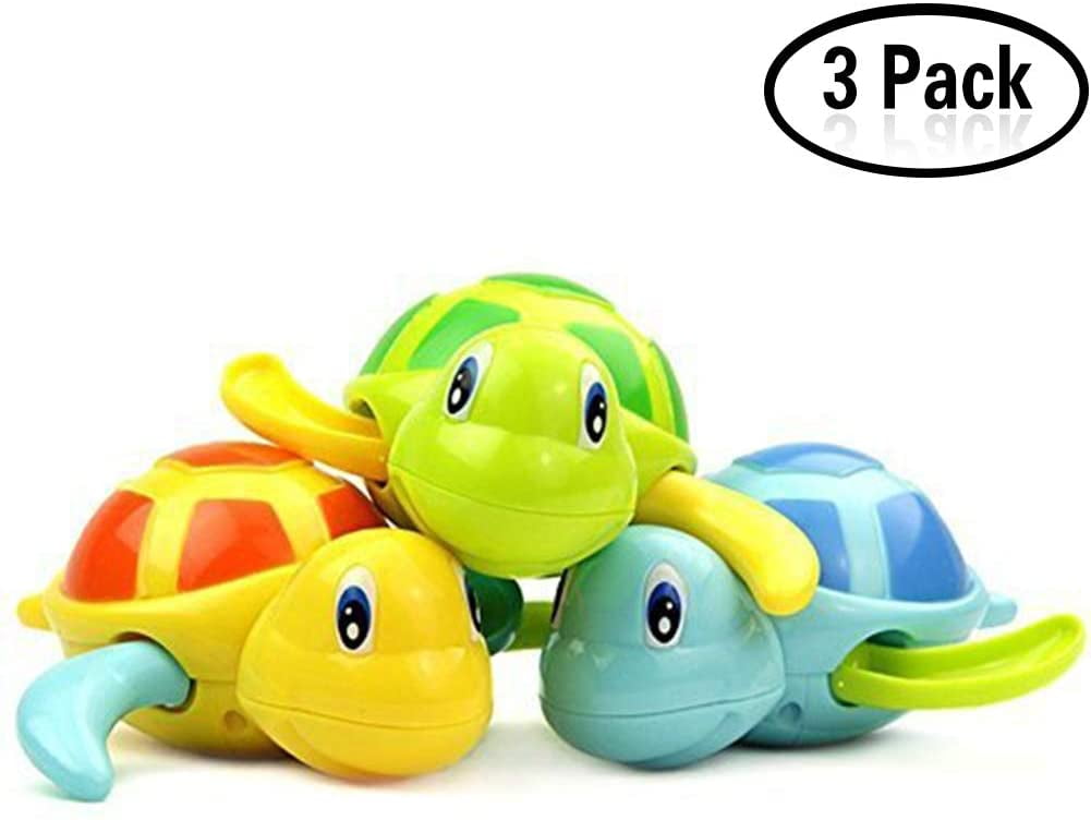 3pcs Baby Bath Pool Swimming Turtle Animal Toy Winding Wind-up For Children ♢ 