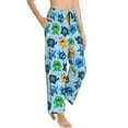 thumbnail image 3 of Kdxio Women's Comfy Stretch Cartoon MonsterPrint Drawstring Pajama Pants-Medium, 3 of 9