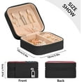 thumbnail image 5 of SKYSONIC Baseball Travel Jewelry Box PU Leather Jewelry Organizer Ideal Gift for Women Girls, Portable Mini Jewelry Travel Case for Stud Earrings Rings Necklaces Bracelets, 5 of 7