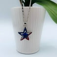 thumbnail image 6 of Patriotic Jewelry for Women - Red White Blue Necklace - Patriotic Favor (Blue Stones Necklace), 6 of 8