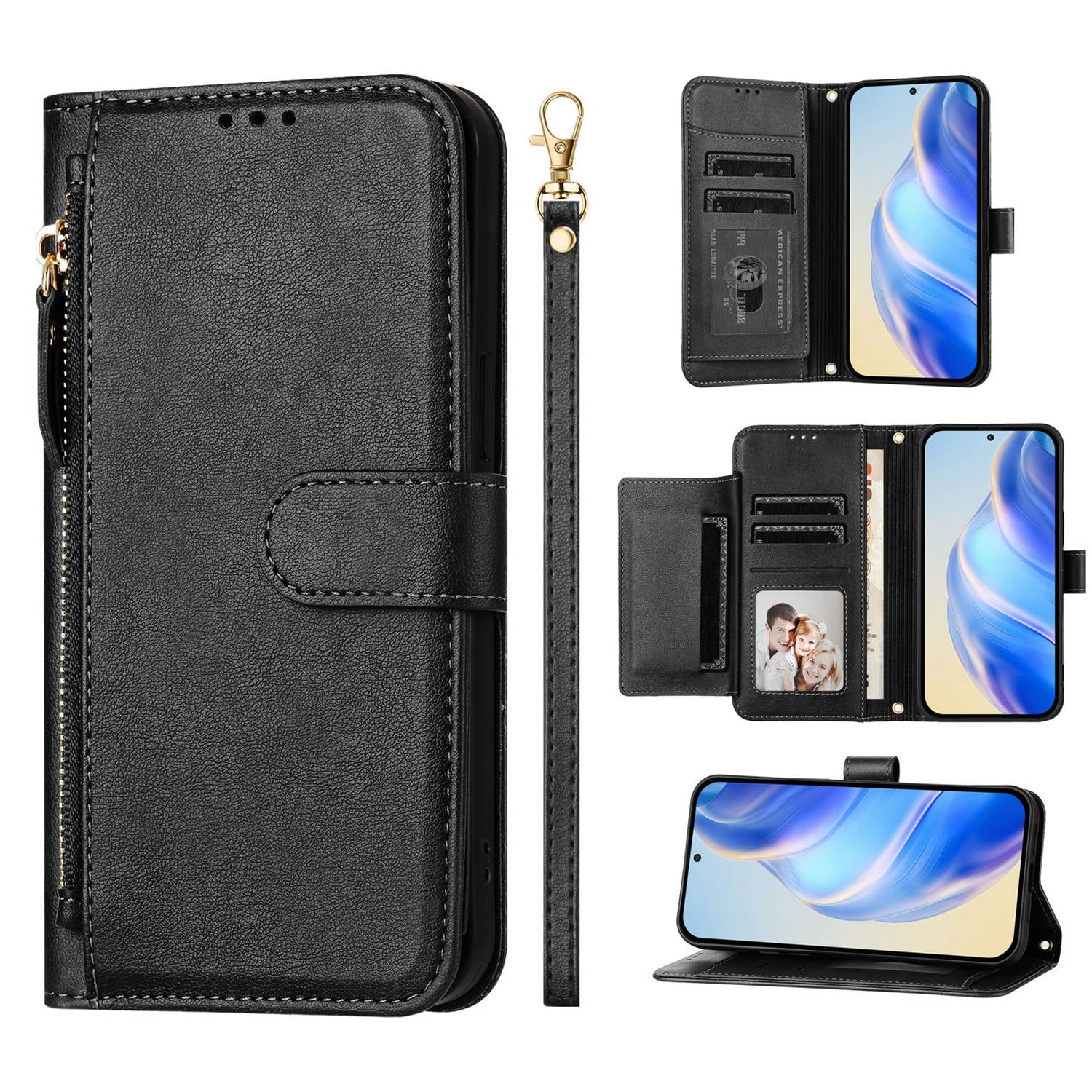 for Samsung Galaxy S10 Phone Case Wallet Protective Case leather Cover with magnetic closed credit card slot shockproof protection phone case