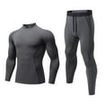 thumbnail image 4 of Homme Couleur Unie Mode Décontractée Base Élastique Extérieur Course pour Entraînement Physique Col Montant Ensembles, 4 of 9
