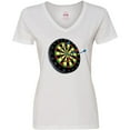 thumbnail image 3 of Inktastic Dart Board Women's V-Neck T-Shirt, 3 of 5