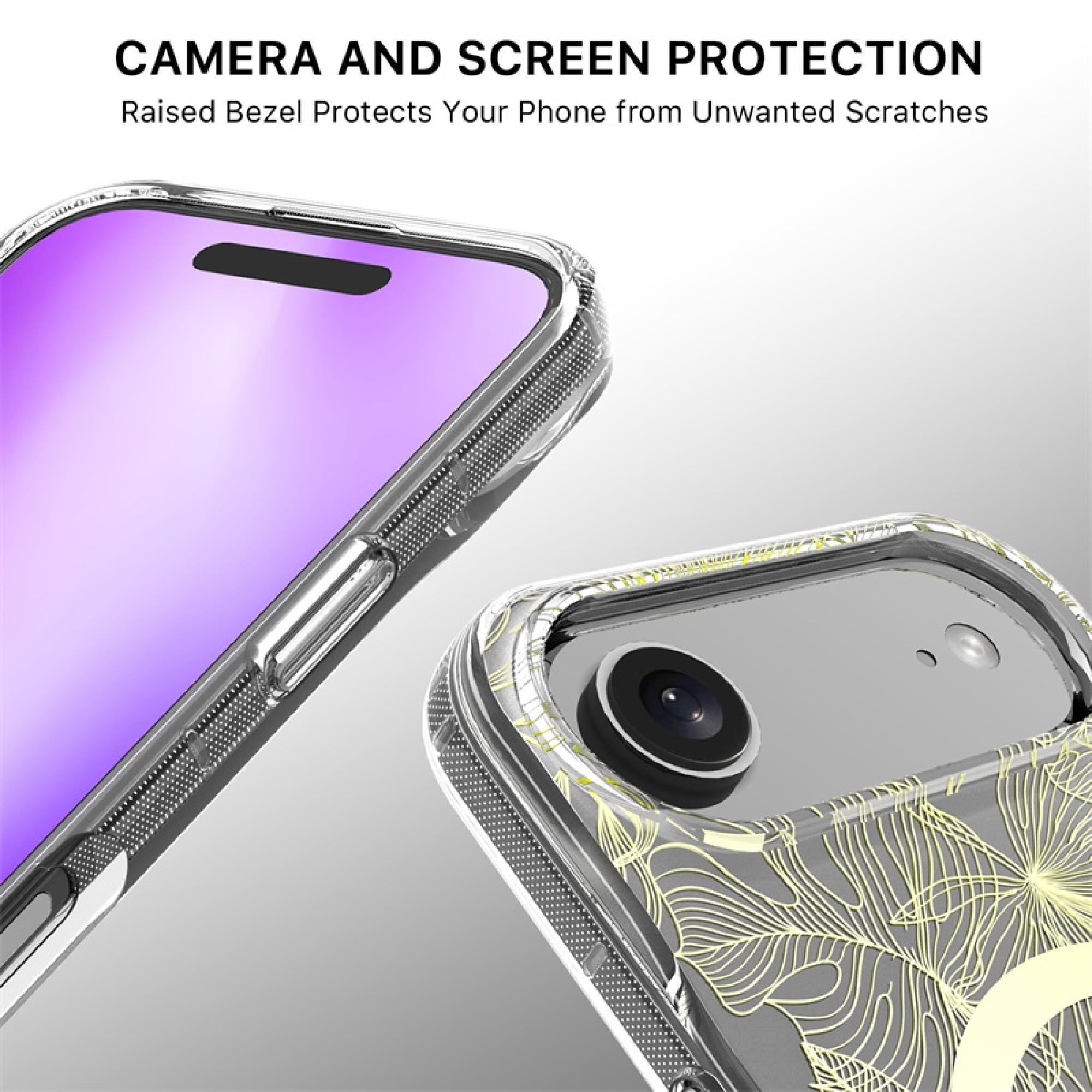 Mood Series compatiable with iPhone 17 Air Botanical Protective Case – Floral Print Lightweight Drop-Resistant Cover