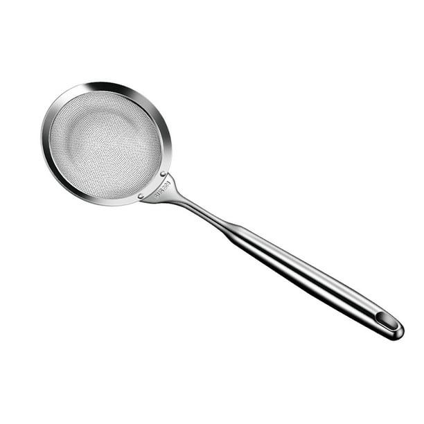 Colador de acero inoxidable de malla fina, colador de acero, utensilios de cocina, colador de alimentos para ollas calientes, colador de malla fina