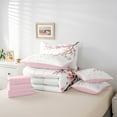 thumbnail image 6 of Manfei Cherry Blossom 7-Piece Bedding Comforter Set,Japanese Style King Bedding Sets,Pink Sakura Bed Sheets For Girls Kids,Ultra Soft Home Decor Reversible, 6 of 8
