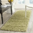 thumbnail image 3 of SAFAVIEH California Plush Solid Shag Runner Rug, Green, 2'3" x 7', 3 of 12