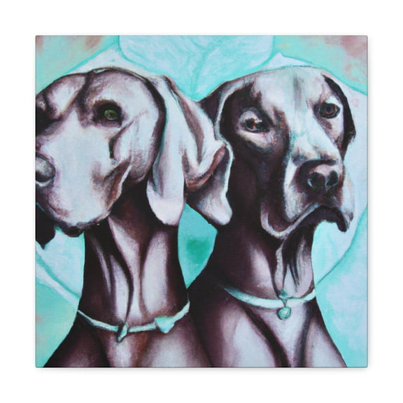 "Weimaraner's Timeless Beauty" - Canvas