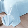 thumbnail image 6 of Exclusivo Mezcla Twin Size Flannel Fleece Velvet Plush Bed Blanket as Bedspread, Coverlet, Bed Cover (60"x80", Ice Blue), 6 of 10