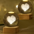 thumbnail image 5 of Moocorvic Kids Night Lights for Bedroom Mind-glowing Moon Lamp, Crystal Ball Night Lights USB Power Warm Bedside Light, Cool Gifts for Girls and Boys, 5 of 6