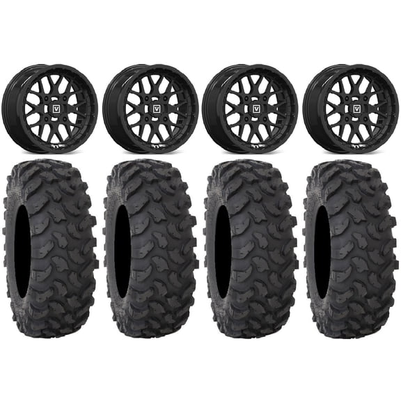Valor V03 15" Wheels Black 30" XTR370 Tires Polaris RZR XP 1000 / PRO XP / Ranger XP 900/1000