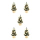 thumbnail image 3 of Monstrate 20cm árbol de Navidad paisaje Artificial decoración de Navidad Año Nuevo ambiente Festival adorno decorado oro 5Conjunto, 3 of 6