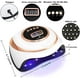 thumbnail image 3 of Lámpara de uñas de gel UV, secador de uñas profesional de 180 W con 4 temporizadores 10/30/60/99 s, base desmontable, pantalla LCD, con sensor automático, máquina de uñas LED UV para, 3 of 4