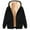 Black, variant on Womens Sherpa Lined Hoodie Jackets Full Zipper Hooded with Pocket Fleece Warm Hoodies Sweatshirts for Women