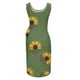 thumbnail image 5 of Vestido sin mangas con estampado de cuello redondo informal de verano para mujer a la moda Fridja  hj2398, 5 of 5
