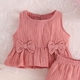 thumbnail image 4 of Toddlers Kids Girls Boys Clothes Cartoon Cotton Summer Short Sleeve T-Shirt Tops Shorts Clothes Sets Cool Short Sets 3T 4T 5T 6T 7T 6-24 Months 9-12 Months, 4 of 5
