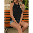 thumbnail image 7 of High Neck Sleeveless Halter Tank Tops Black S, 7 of 7