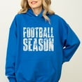 thumbnail image 5 of Football Season Block Distressed - Women's Graphic Hoodie, 5 of 8