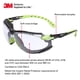 thumbnail image 2 of Gafas de seguridad 3M Solus serie 1000, lentes transparentes, verde/negro, 2 of 6