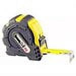 Komelon Tape Measure, 1" x 25', Metal Case, Black/Yellow, 1/16" Grad. (KOM7425)