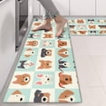 thumbnail image 2 of Kitchen Rugs Sets Of 2,Lovely Dog Breeds Anti Fatigue Kitchen Mat Rugs Non Slip Washable,Decorative Kitchen Floor Mats for Kitchen,Sink,Laundry,17"X47", 2 of 5