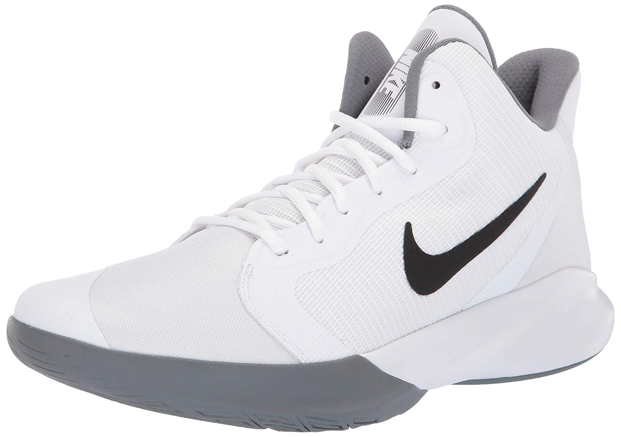 su girar Oposición Nike Precision III Basketball Shoe White/Black 11 Regular US - Walmart.com