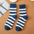 thumbnail image 5 of Vinsonshop 5 Pairs Mens Slipper Socks Fuzzy Socks Men Fluffy Socks Winter Socks Fluzzy Socks Warm Socks Soft Socks Navy One Size, 5 of 5