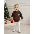 thumbnail image 5 of BemeyourBBs Baby Knit Romper, Long Sleeve Crew Neck Letters Christmas Sweater, 5 of 9