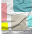 thumbnail image 2 of Soimoi Satin Silk Fabric Square Panel Printed Craft Fabric by The Yard 42 Inch Wide, 2 of 3