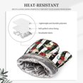 thumbnail image 4 of Sikiie Rose Flowers Oven Mitts and Pot Holders Set, Kitchen Oven Glove High Heat Resistant with Non-Slip Silicone Surface for Cooking, 4 of 7