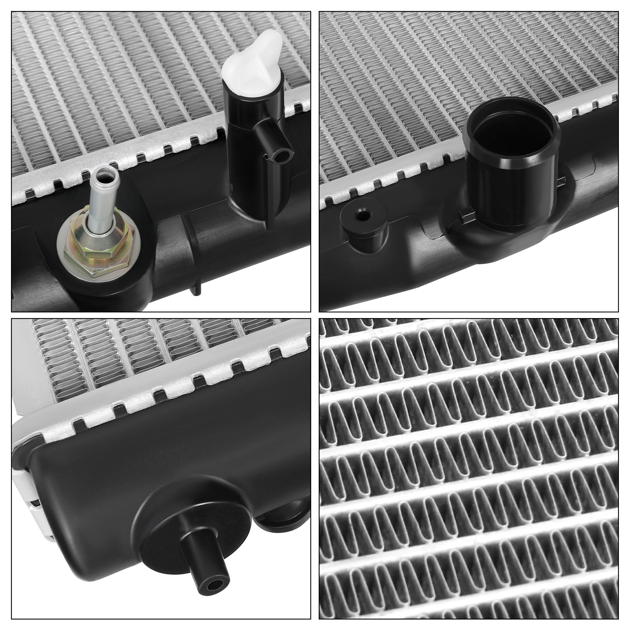 LEDKINGDOMUS Radiator for 2014-2018 INFINITI Q50 V6 3.5L 3.7L Direct Fit Replacement OEM# 214104GA5A 214604GB5A High-Cooling Aluminum Core Leakproof Design