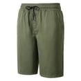 thumbnail image 4 of Gibobby Mens Shorts Elastic Shorts For Men Big And Tall 1Pack Men's Athletic Gym Shorts Basketball Hiking Pants Elastic Waistband with Zipper Pocket(S,AG), 4 of 9