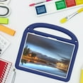 thumbnail image 5 of ELEHOLD DIY New Design Case for iPad 10th Generation, Kids Friendly Cartoon Shock Proof EVA Foam Case Kickstand Cover for iPad 10th Gen 10.9 inch 2022,Navyblue, 5 of 5