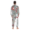 thumbnail image 7 of IAUYY Unisex Adult Onesie Pajamas Ultra-Soft Crystal-Soft Fabric, Halloween Adult Onesie Pajamas Adults,With a Zipper Plus Size Onesie Pajamas, Birds Flying Around, 7 of 7