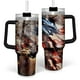 thumbnail image 1 of Taza para beber SANDJEST de acero inoxidable con asa de acero inoxidable de 40 oz, 1 of 7