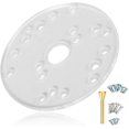 thumbnail image 1 of Router Base Plate Universal Acrylic with Centering Pin Screws for Trim Routers Woodworking Auxiliary Tool Mounting Screws for Trim, 1 of 5