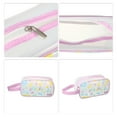 thumbnail image 3 of Bolsas de cosméticos duraderas para mujeres de 3 piezas de Unique Bargains para vacaciones, camping y actividades al aire libre, color púrpura, 3 of 4