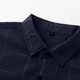 thumbnail image 4 of Blusa y camisa de manga larga con cuello vuelto para hombre, estilo informal, a cuadros, con bolsillos y botones, de licra, 4 of 8