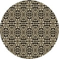 thumbnail image 1 of Ahgly Company Machine Washable Indoor Round Transitional Midnight Gray Area Rugs, 3' Round, 1 of 7
