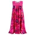 thumbnail image 2 of Robe Mode Grande Taille Femme Sans Manches en Dentelle Imprimée Robe Ample Décontractée d'Été, 2 of 4