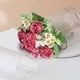 thumbnail image 5 of Ramo de flores artificiales de seda con vibrantes peonías para bodas, decoración del hogar, centros de mesa y eventos, longitud de 30 cm., 5 of 6