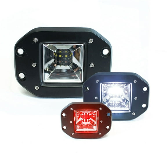 Race Sport Lighting E12KR Black LED Backup Light & Brake