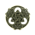 thumbnail image 2 of 2x Broche de nudo nórdico celta, ornamental redonda de 1,54 pulgadas, capa pennanular escocesa, joyería, s, suéter, cierre de h Zulema Broche nórdico vikingo vintage, 2 of 8