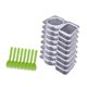 thumbnail image 4 of Recipientes para condimentos,Contenedor de condimentos de doble compartimento,Contenedores para aperitivos con doble condimento y tapa,Juego de vasos portátiles para condimentos,cajas para, 4 of 8