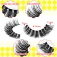 thumbnail image 3 of Pestañas postizas ALICE Cat Eye Russian de visón sintético, 8 pares, 3 of 9