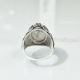 thumbnail image 6 of Howlite Mans Ring, Natural Howlite Ring, White Turquoise, Silver Jewelry, 925 Silver Ring, Birthday Gift, Heavy Mens Ring, Arabic Design, Ottoman Style Ring, Christmas, Turkey Mens Signet Ring, 6 of 7