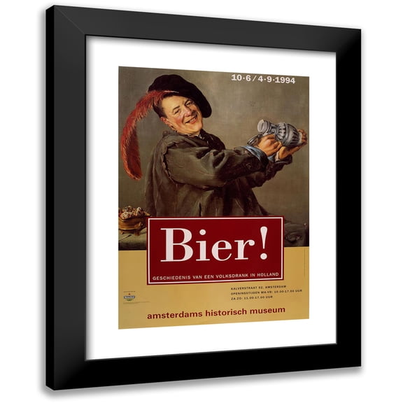 Ontwerpforum 11x14 Black Modern Framed Museum Art Print Titled - Beer (1994)