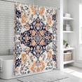 thumbnail image 5 of Orange Boho Shower Curtain Set - 72" x 78" Washable Bathtub Curtain with 12 Hooks, Abstract Art Vintage Ethnic Tribe Waterproof Fabric Stall Shower Curtains for Bathroom/Bathtub Décor, 5 of 6