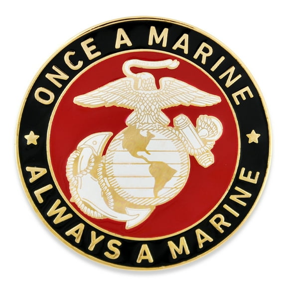 PinMart Officially Licensed U.S.M.C. Once a Marine Pin - 1 Piece